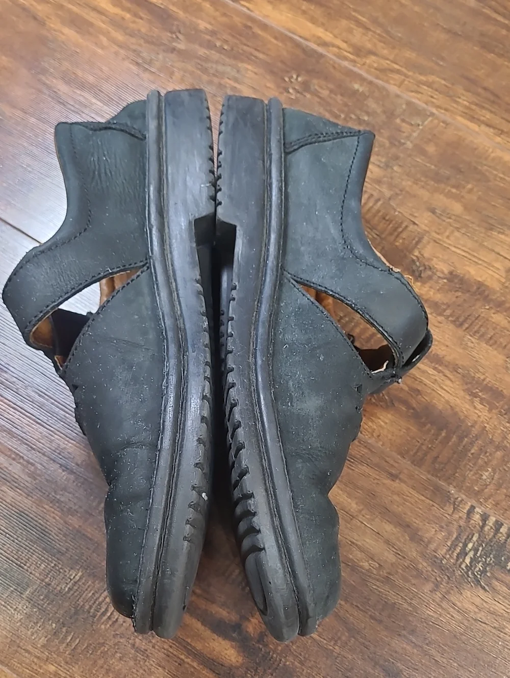 Josef Seibel Black Leather Mary Jane Shoes with Buckle Size 40 Or 9.5